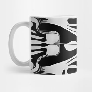 Skeleton and Bones (Black and Grey) Mug